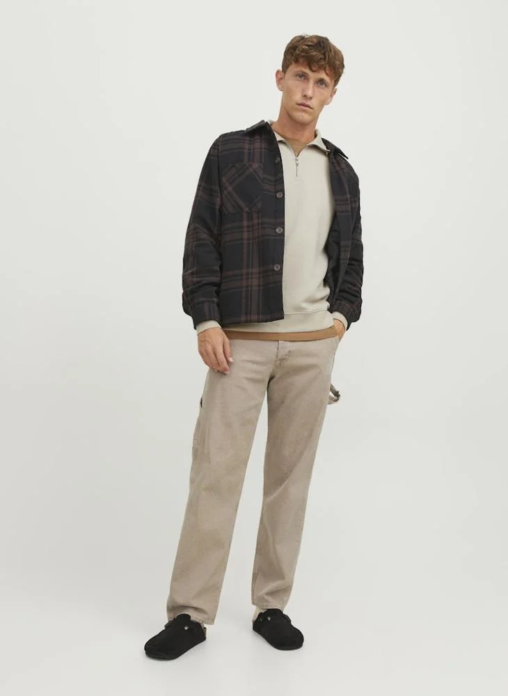 JACK & JONES  Solid Crew Neck Regular Fit Sweatshirt for Men | Best Price UAE
